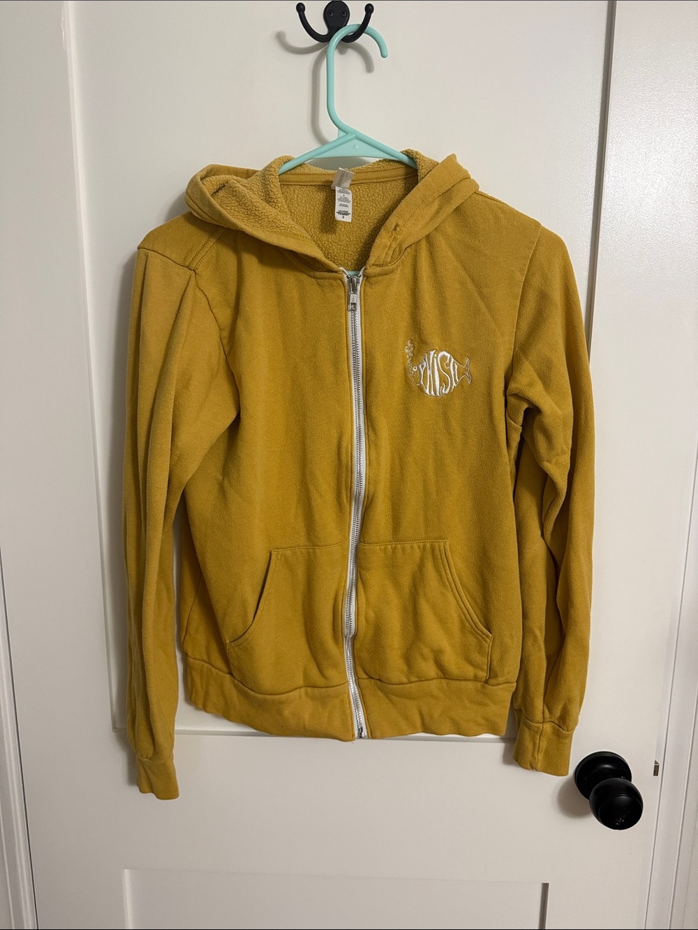 Phish Drygoods Bella Canvas Mustard Hoodie with Embroidered Chest